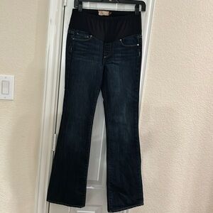 Paige Denim Maternity Women’s 26 Jeans Laurel Canyon Straight Leg Blue Pregnancy